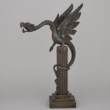 French Patinated Bronze Model of a Gryphon, c.1900, height 23.4 in — 59.5 cm