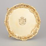 George II Silver-Gilt Shaped Circular Salver, probably William Cripps, London, 1758, diameter 7.2 in