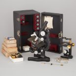 Leitz Wetzlar Compound Microscope, c.1935, case 13.5 x 7.5 x 9 in — 34.3 x 19.1 x 22.9 cm