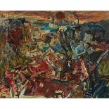 Michel Kikoïne (1892-1968), CAGNES-SUR-MER (ROOFTOPS), CIRCA 1918, Oil on canvas on masonite board;