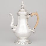 George III Scottish Silver Coffee Pot, James Gilsand, Edinburgh, 1772, height 10.9 in — 27.8 cm