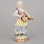 Vienna Figure of a Hurdy-Gurdy Player, 1847, height 5.3 in — 13.5 cm