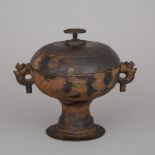 Chinese Warring States Period Bronze Dou, 4th-2nd century B.C., height 9.1 in — 23 cm