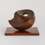 Barbara Hepworth (1903–1975), INVOLUTE, 1946 [BH 470], Patinated and verdigris bronze; signed, numbe