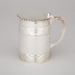 George III Silver Tankard, Augustin Le Sage, London, 1772, height 5.2 in — 13.1 cm