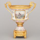 Ormolu Mounted 'Sèvres' Urn, late 19th century, height 15.7 in — 40 cm