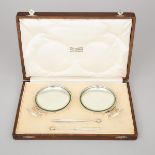 Pair of English Silver Butter Dishes, Omar Ramsden, London, 1936, width 5.7 in — 14.5 cm (2 Pieces)