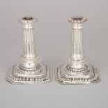 Pair of Victorian Silver Candlesticks, Charles Stuart Harris, London, 1882, height 5.9 in — 15 cm (2