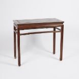 A Jichimu Hardwood Carved Table, 雞翅木書桌, 34 x 38 x 17.8 in — 86.4 x 96.5 x 45.2 cm