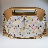 Louis Vuitton Multi-coloured Monogram Judy Handbag GM, serial #TH4039; circa 2009; decorated with br