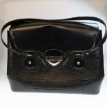 Louis Vuitton Bagatelle Epi Leather Noir Handbag GM, serial #AR1009; circa 2009; 15"L; 12"H; with or