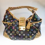 Louis Vuitton Multi-coloured Monogram Chrissie Handbag GM, serial #SPO180; circa 2010; decorated wit