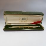 Cross 18K Yellow Gold Ball Point Pen, with original box and pouch