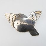 Georg Jensen Danish Sterling Silver Brooch, formed as a flying bird; #320