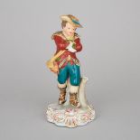 Stevenson & Hancock Derby Figure of 'Winter', late 19th/early 20th century, height 9.1 in — 23.1 cm