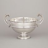 Edwardian Silver Two-Handled Footed Bowl, Charles Boyton III, London, 1903, 9.8 x 15.4 in — 25 x 39