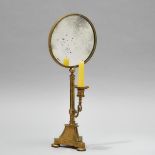 Georgian Brass Table Sconce, early 19th century, height 19.25 in — 48.9 cm