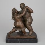 After Fernando Botero, THE DANCE, height 12.5 in — 31.8 cm