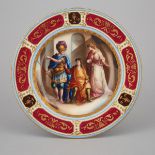 'Vienna' Decorated Cabinet Plate, early 20th century, diameter 9.6 in — 24.3 cm