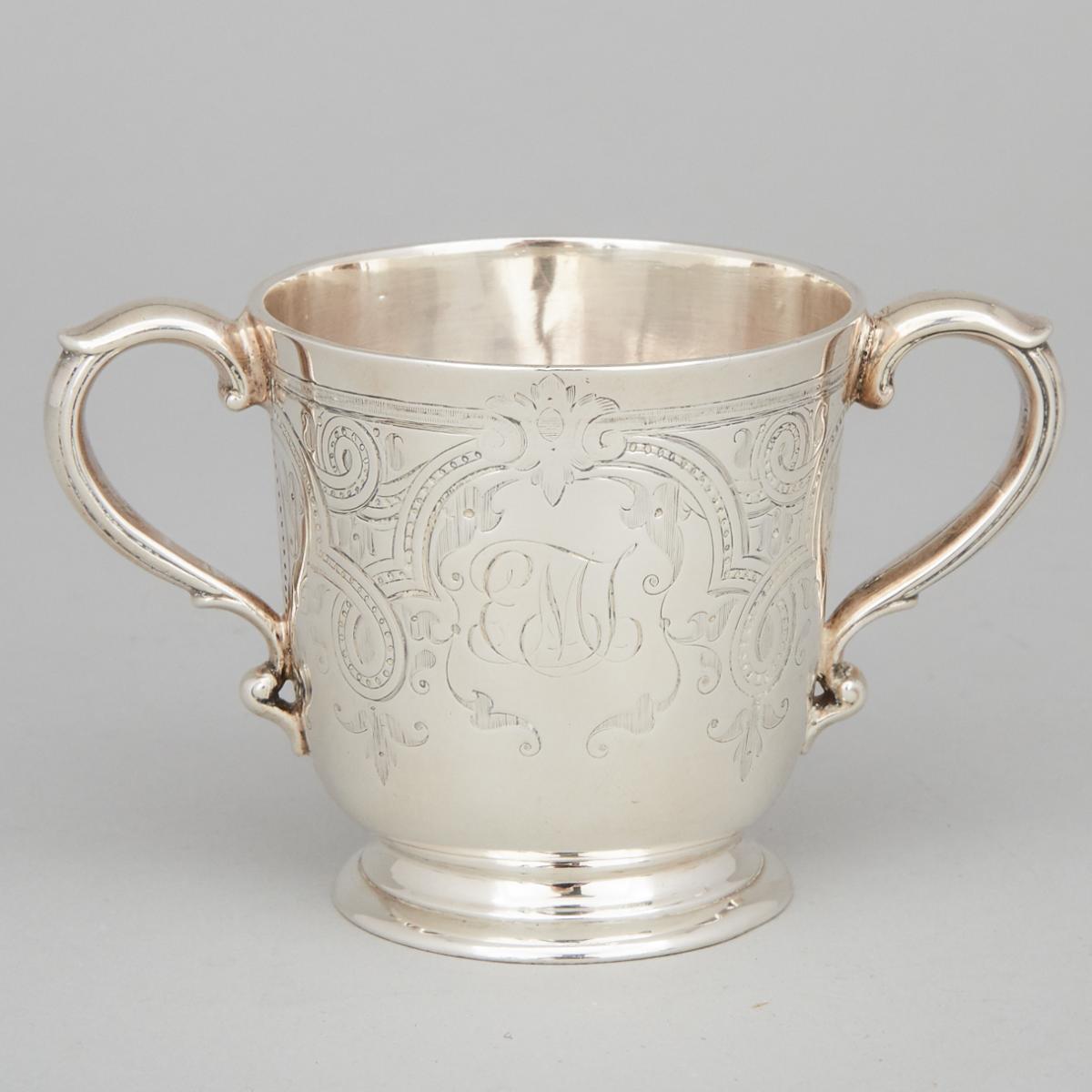 Victorian Silver Two-Handled Cup, Edward Ker Reid, London, 1858, height 2.9 in — 7.3 cm