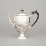 English Silver Coffee Pot, Barker Brothers (Herbert & Frank Barker), Chester, 1921, height 10.2 in —