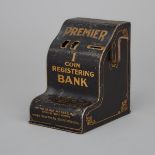 Moyer-Shaw Mfg. Co. "Premier Coin Registering Mechanical Bank, Detroit Michigan., c.1907, 5.5 x 3.7