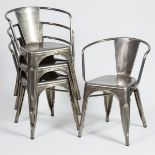 Set of Four Xavier Pauchard (1880-1948) Model A56 Open Armchairs, 20th century, 28 x 21 x 19 in — 71