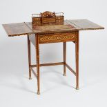 Syrian Bone and Exotic Mixed Wood Parquetry Writing Desk, early 20th century, 30.5 x 21.75 x 21.75 i