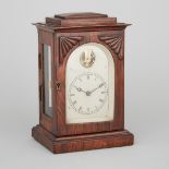 Small William IV Rosewood Bracket Clock, c.1840, height 8.75 in — 22.2 cm