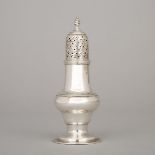 George III Silver Baluster Caster, Thomas Daniell, London, 1774, height 5.5 in — 14 cm