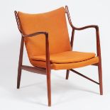 Finn Juhl (1912-1989) NV-45 Lounge Chair, mid 20th century