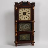 American 'Triple-Decker' Shelf Clock, Birge & Fuller, Bristol, Conn., c.1830, height 35 in — 88.9 c