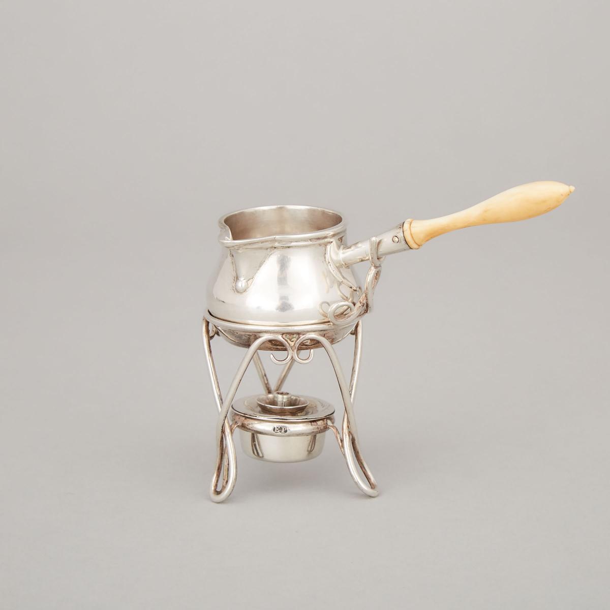 Victorian Silver Brandy Warmer, Edward Pairpoint, London, 1869, height 3.7 in — 9.5 cm