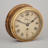 Smith Empire Brass Marine Chronometer, early/mid 20th centur, diameter 7.3 in — 18.5 cm