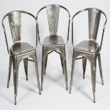 Set of Three Xavier Pauchard (1880-1948) Model A56 Open Armchairs, 20th century, 18 x 21 x 18 in — 4