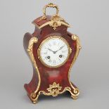 French Ormolu Mounted Tortoiseshell Veneered Bracket Clock, c.1900, height 12 in — 30.5 cm