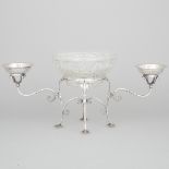 Edwardian Silver Epergne, Roberts & Belk, Sheffield, 1902, overall height 9.7 in — 24.7 cm