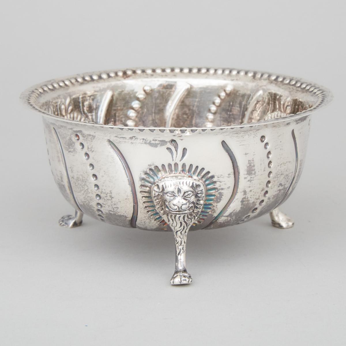 Late Victorian Irish Silver Bowl, John Smith, Dublin, 1894, height 2.4 in — 6.2 cm, diameter 5 in —