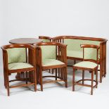 Six Piece Russian Bentwood Salon Suite, Josef Hoffman for Jacob and Joseph Kohn, Novoradomsk, c.1910