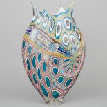 David Patchen (American, b.1966), Glass 'Foglio' Murine Vase, 2012, height 18.7 in — 47.5 cm
