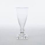 English Dwarf Ale Glass, early 19th century, height 5.1 in — 12.9 cm