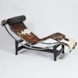 Le Cobusier LC4 Chaise Lounge by Cassina, Italy, c.1984, length 63 in — 160 cm