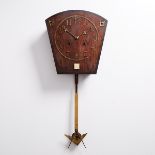 Seth Thomas Masonic Oak and Brass Regulator Number 40 Wall Clock, c.1910, height 36 in — 91.4 cm