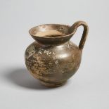 Greek Daunian Pottery Olpe, 4th-3rd century B.C., height 3.75 in — 9.5 cm