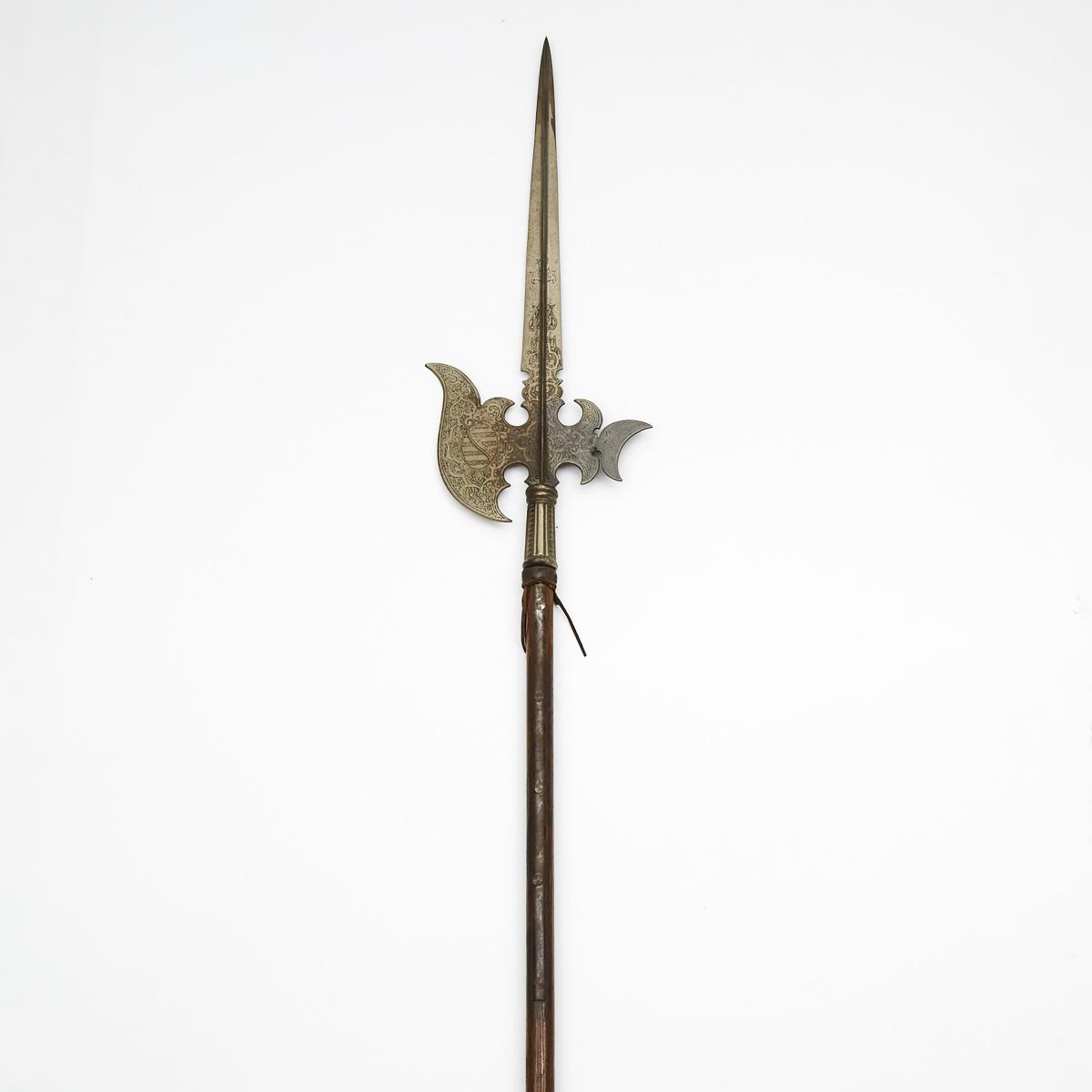 16th Century German Style Halberd, 19th century, length 101 in — 256.5 cm