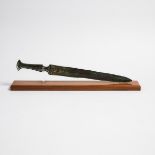 Luristan Bronze Dagger, Western Iran, 1200-1000 B.C., dagger length 16.5 in — 42 cm