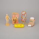 Group of Five Pharmaceutical Promotional Models, mid 20th century, height 8.5 in — 21.6 cm (5 Pieces