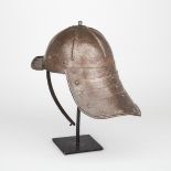 North European Lobstertail Helmet, early 17th century, height 9.5 in — 24.1 cm