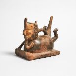 Jalisco Pottery Figural Vessel, 5.6 x 6 in — 14.2 x 15.2 cm