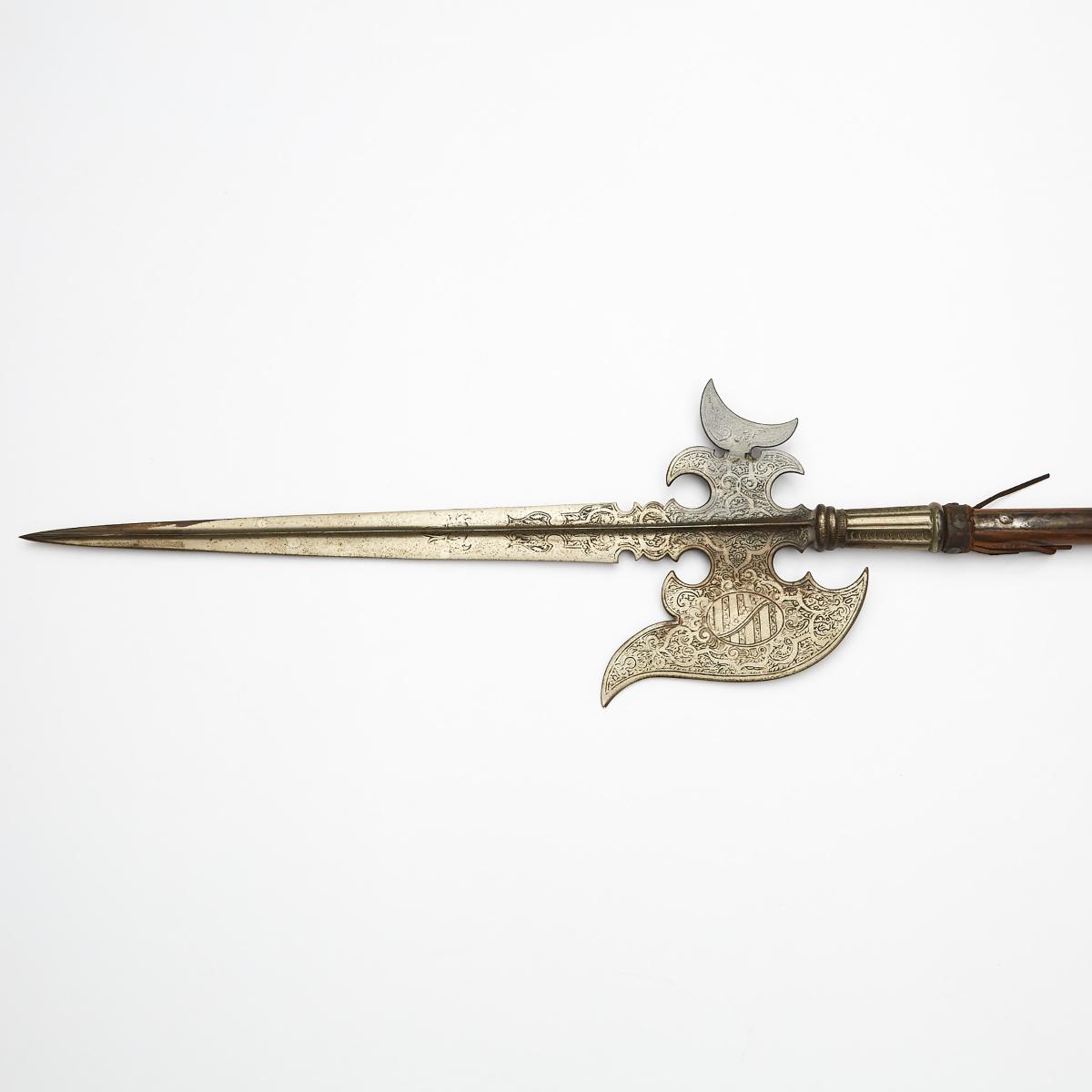 16th Century German Style Halberd, 19th century, length 101 in — 256.5 cm - Image 2 of 2